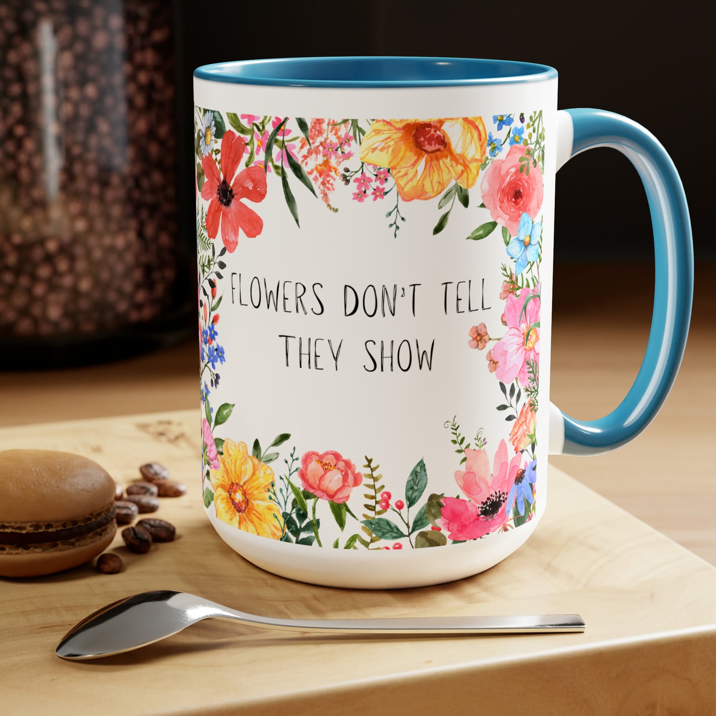 flowers tell mug 15oz