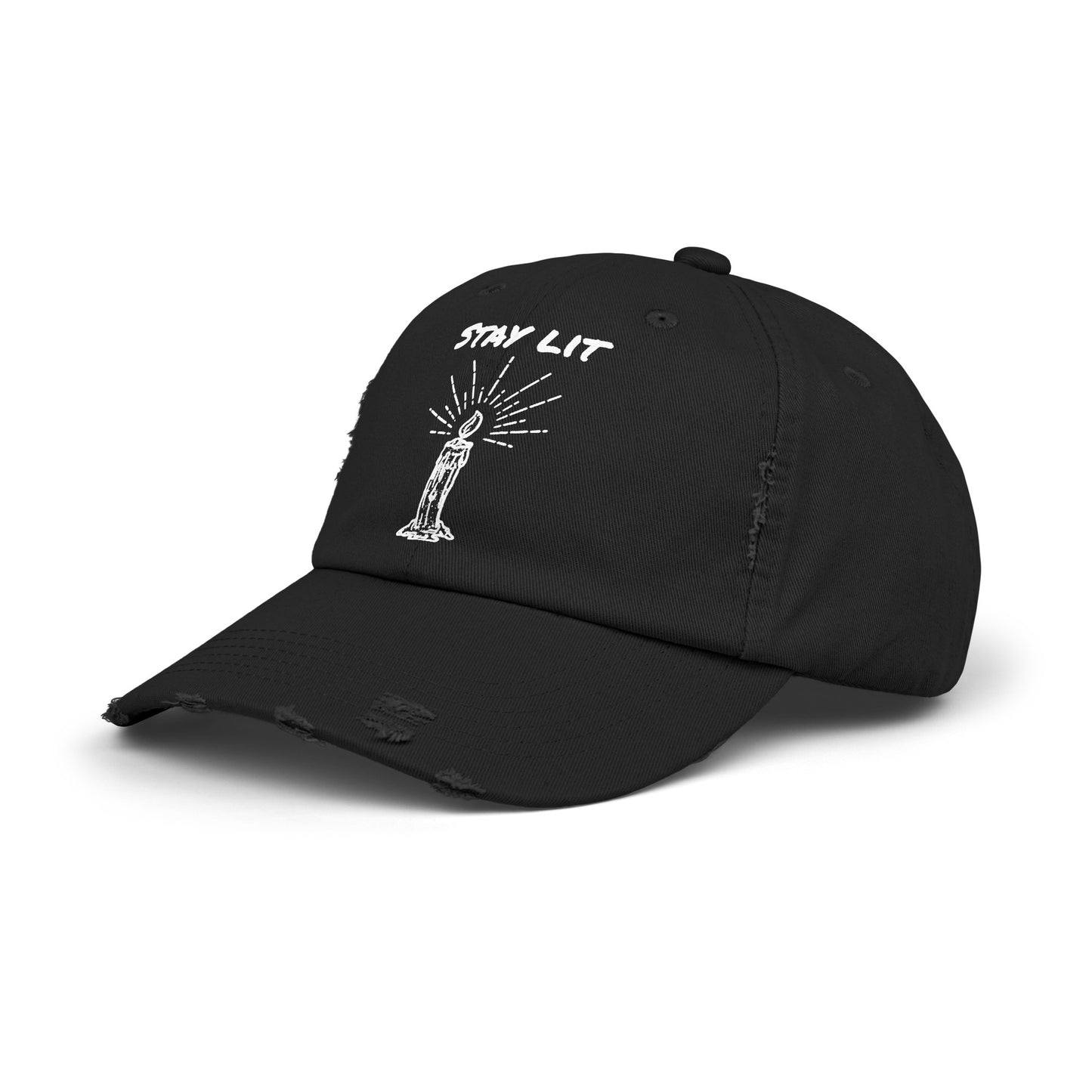 Stay Lit Distressed Cap