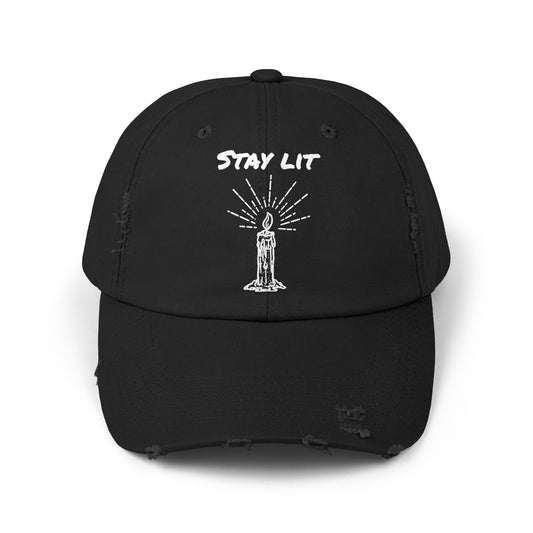 Stay Lit Distressed Cap