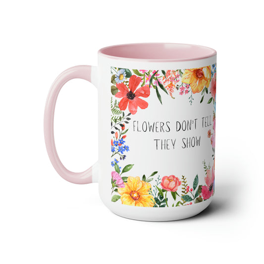 flowers tell mug 15oz