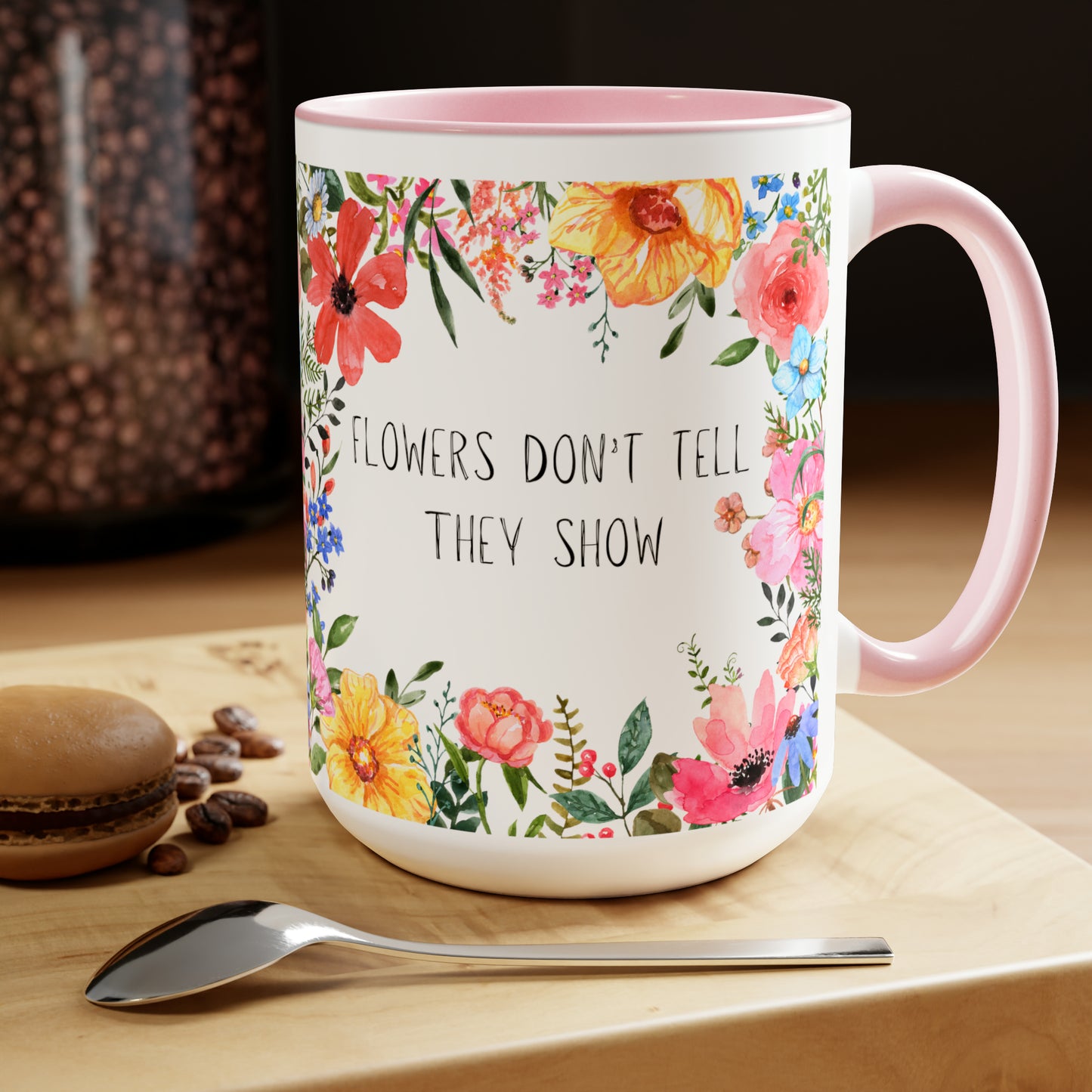 flowers tell mug 15oz