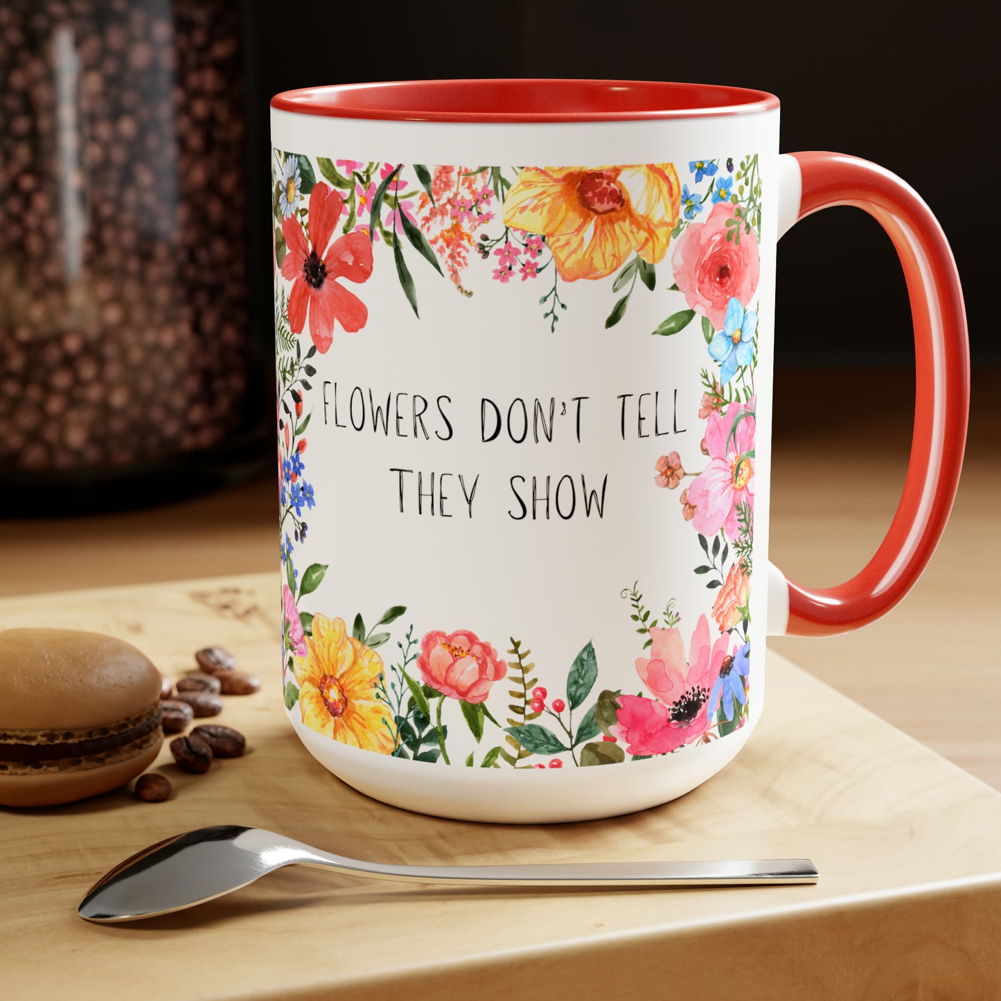 flowers tell mug 15oz