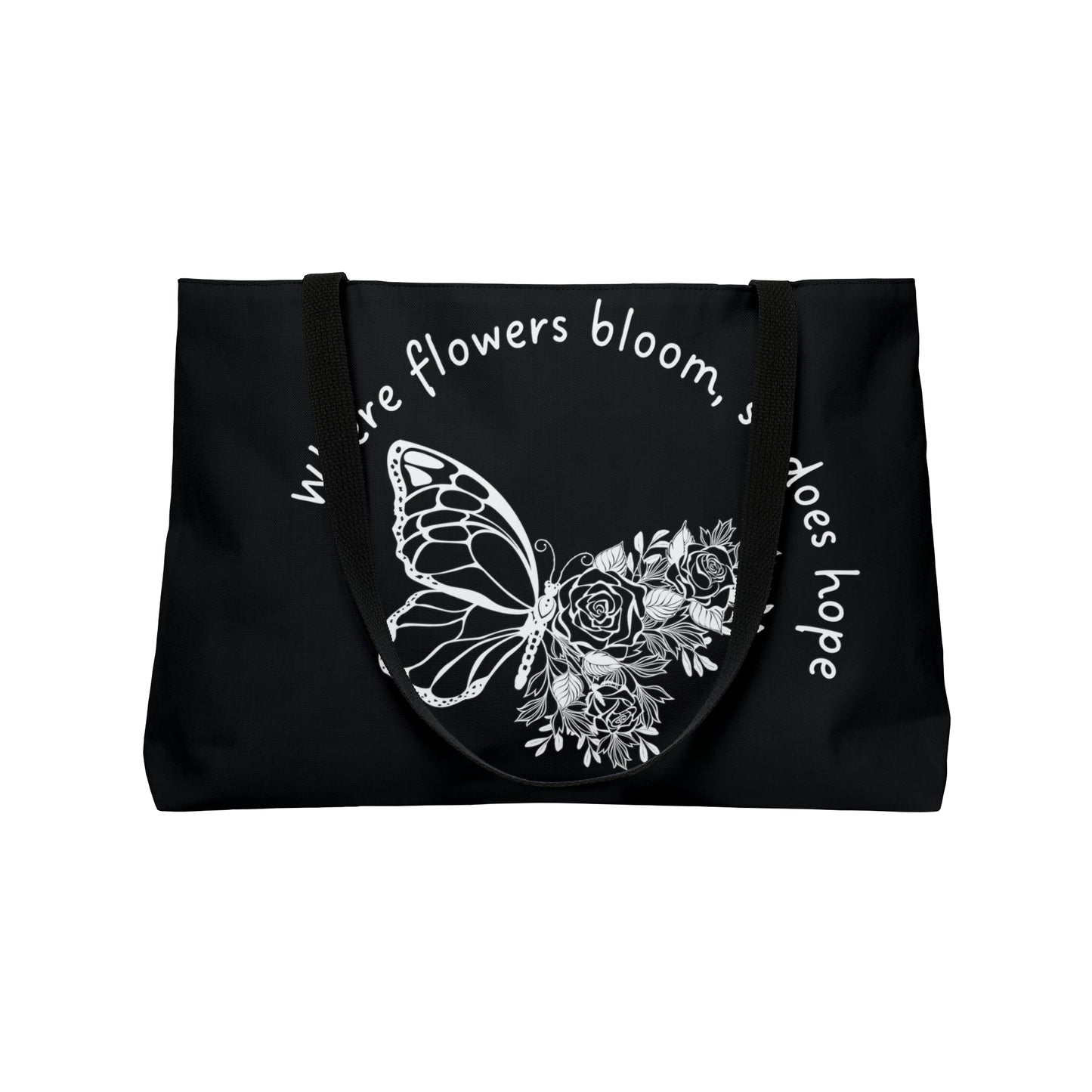 where flowers bloom Tote Bag